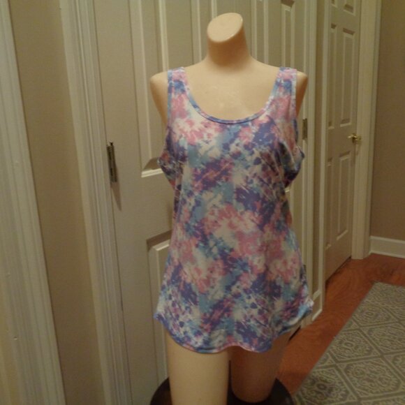 soft pink purple and blue tank top by NOBO in XXL - Picture 1 of 3